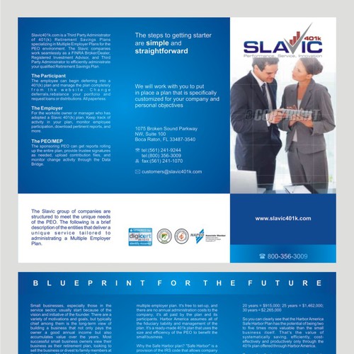 Help Slavic401k with a new brochure design