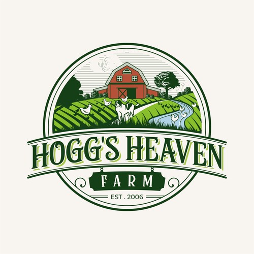 HEAVENLY ILLUSTRATION FOR FARM LOGO