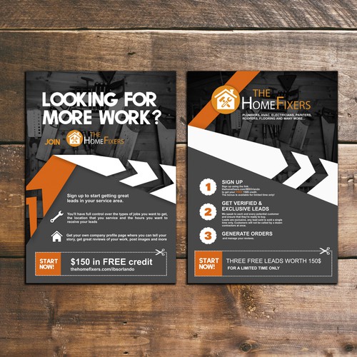 Flyer Design The Home Fixers