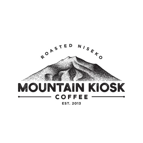 Natural Mountain Ridge Logo