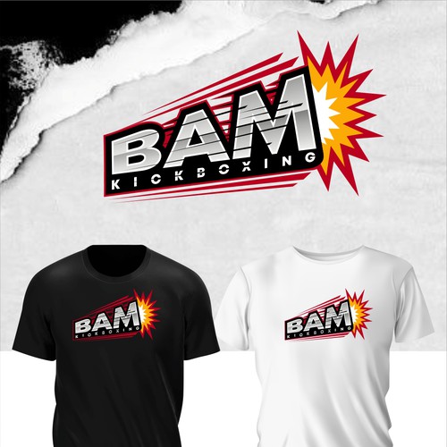 BAM KICKBOXING sport logo
