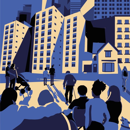 illustration for contest of housing justice.