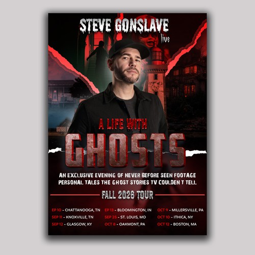 A LIFE WITH GHOSTS || Poster or Flyer Design