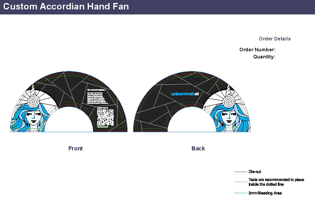 Accordian Fan Design For A.I. Company