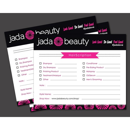 Create the next postcard or flyer for Jada Beauty