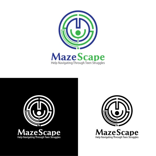 Troubled teens need you. Logo creation for Mazescape Non-Profit