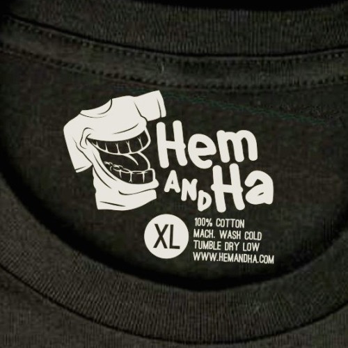 HEM AND HA: Hot, Upcoming T-Shirt Co. needs an original logo you'll be proud to add to your folio.