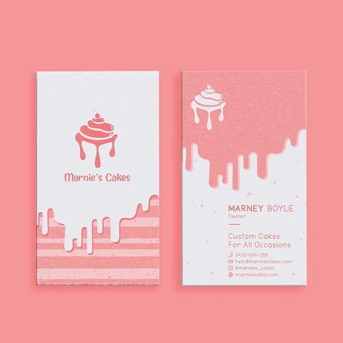 Marnies Cakes, Bussiness Card