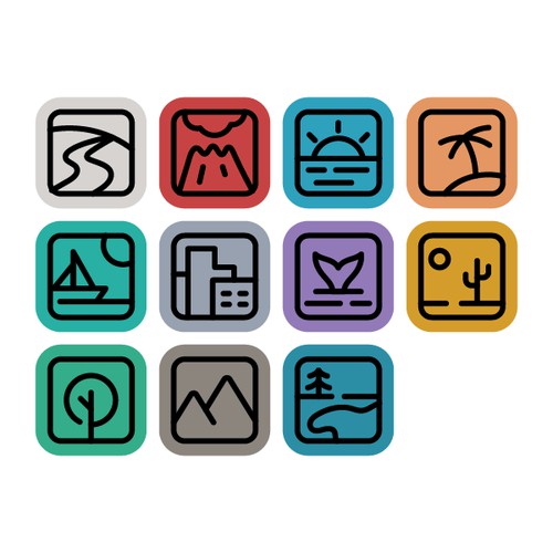 Icon collection for Random Geography