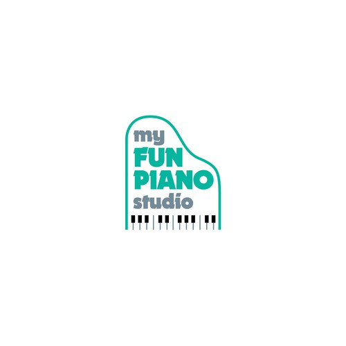 Logo concept piano