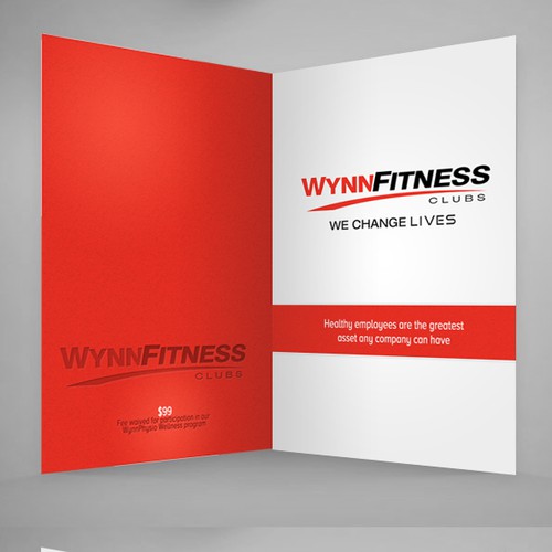 Corporate offer card for Wynn Fitness Clubs