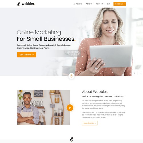 Online marketing agency looking for a sleek website design