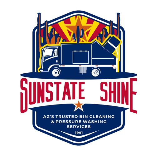 Logo for bin cleaning.