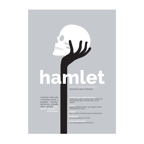 Poster design for Hamlet