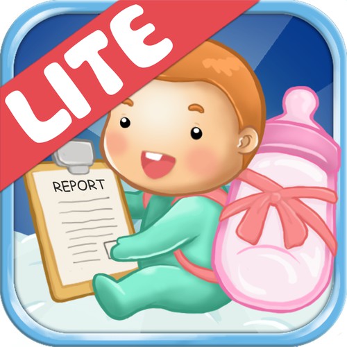 Icon design for mobile application Feed Baby