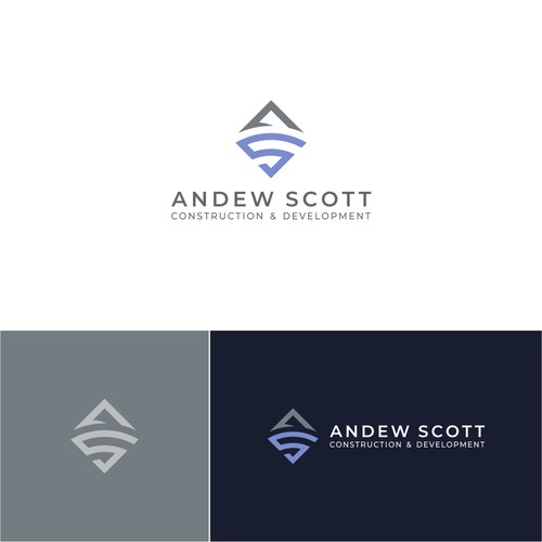 Logo design for 'Andew Scott Construction & Development"'