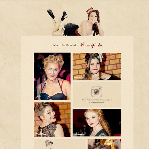 Pin-up Style Website