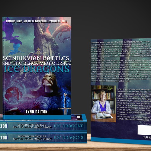 Cover for fantasy book about magic and dragons