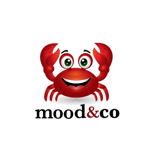 Crab logo for a biohacking beverage