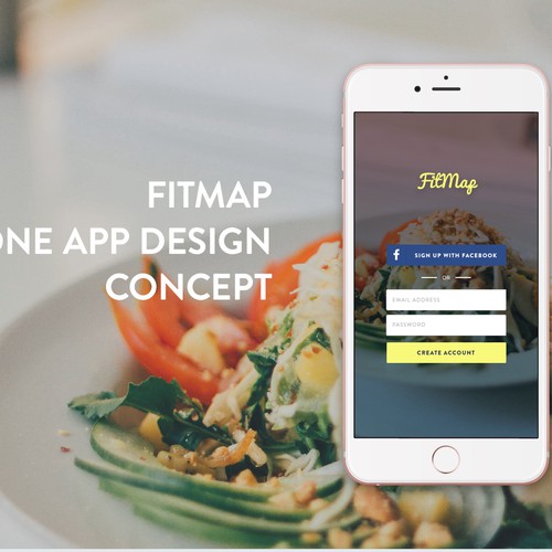 iPhone app concept for FitMap