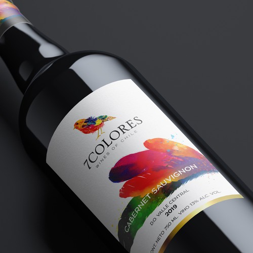 Wine label design