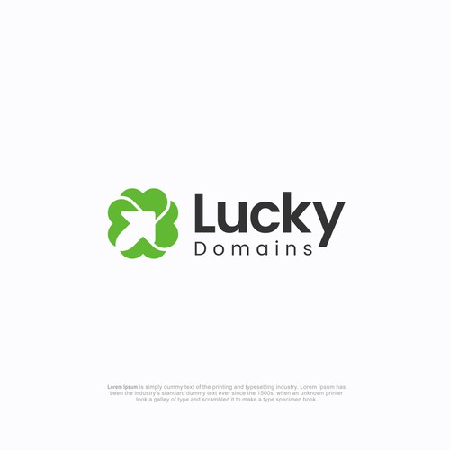 Design a logo and business card for LuckyDomains.io