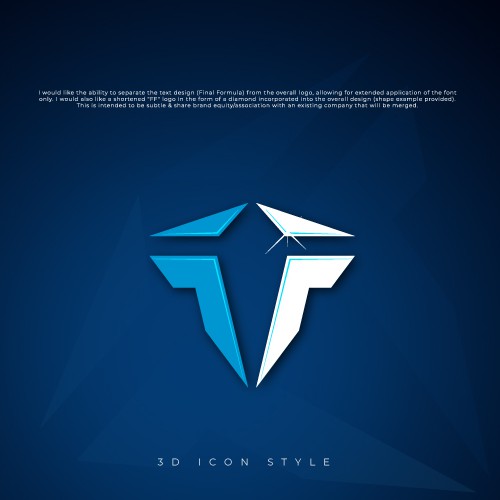 Letter F reverse logo
