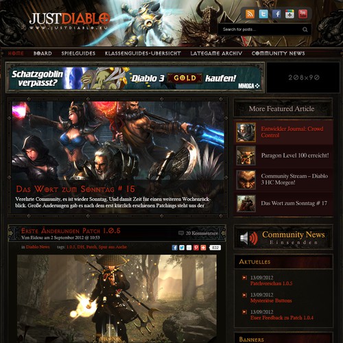 Diablo News and Community WordPress Design