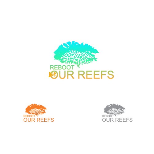 Logo for people working together to revive coral reefs