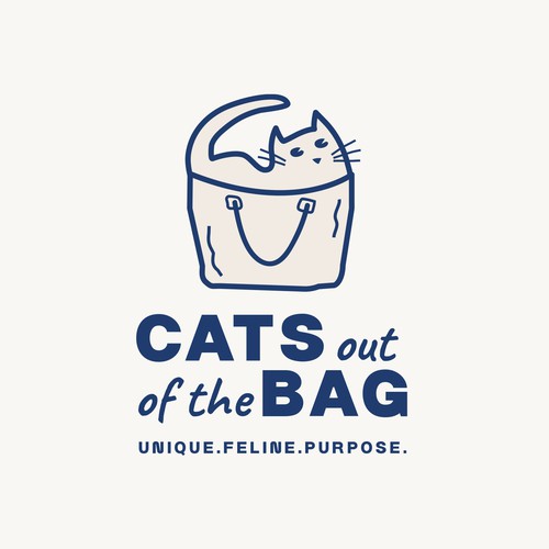 Cute logo design for an ecommerce retailer for cats and people who love them
