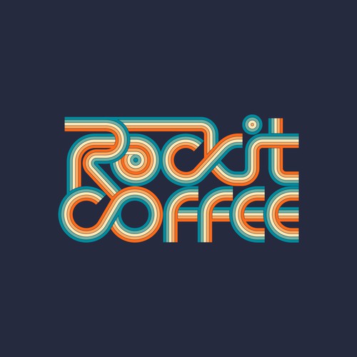 Retro typography for coffee co.