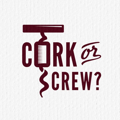 logo for Cork or Screw?