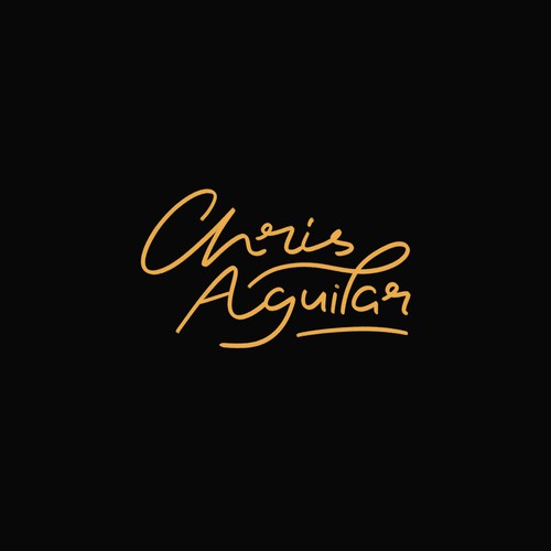 Chris Aguilar Handwritting Logo