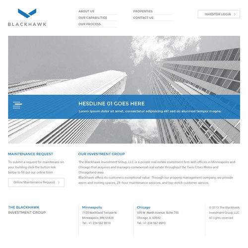Guaranteed - Help The Blackhawk Investment Group Define Their Brand With a New Website