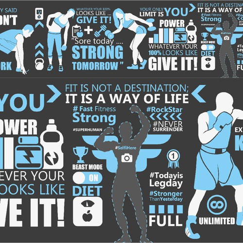 Vector wall for GYM