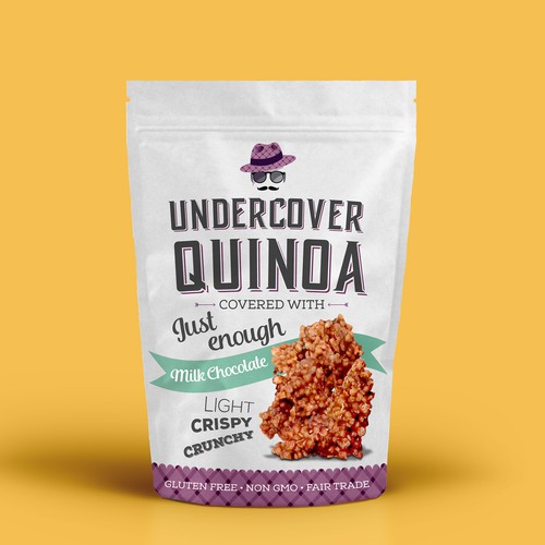 Package design for Undercover Quinoa