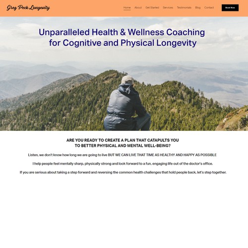 Website - Health and Wellness Coach