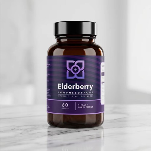elderberry label design.