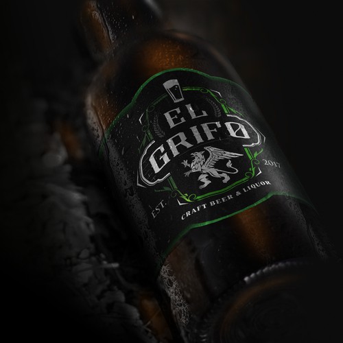 El Grifo, Craft beer & Liquor logo. 