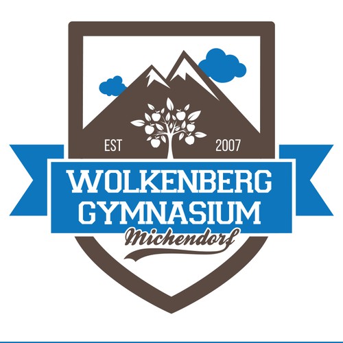 Old school logo concept for gymnasium