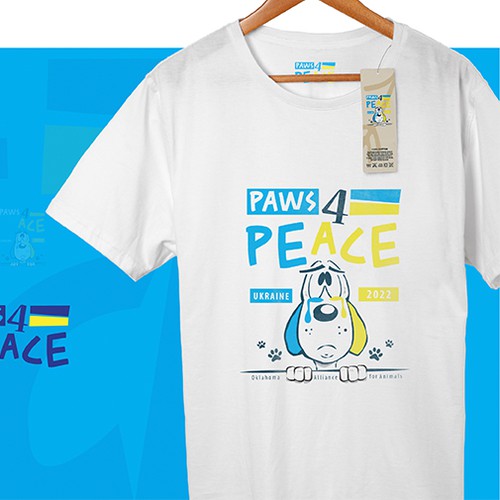 T-shirt print against the war in Ukraine