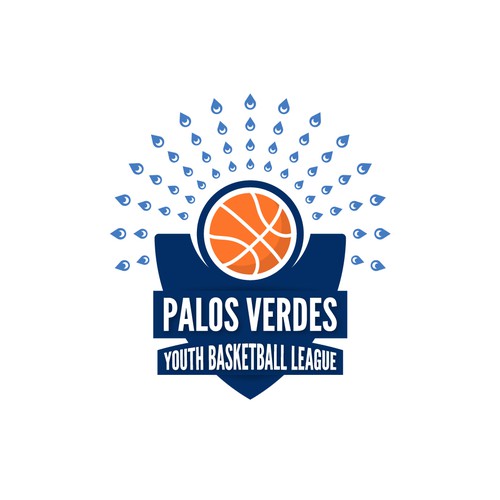 Bold logo for a basketball league