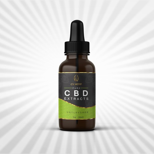 dropper bottle label design