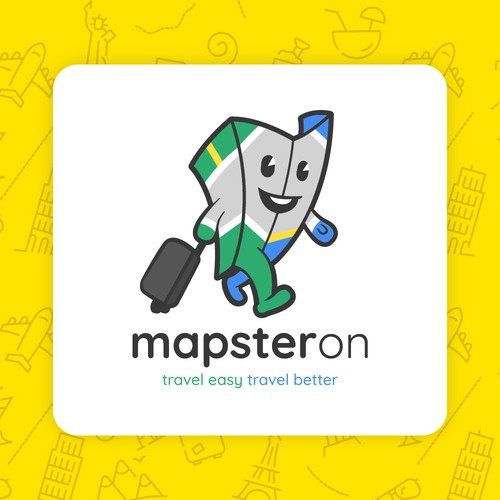 Mapsteron logo design