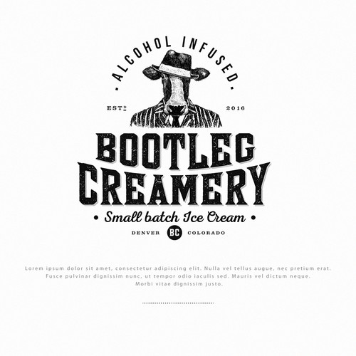 Logo Design for Bootleg Creamery