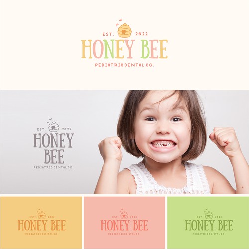 Logo for Honey Bee Pediatric Dental Co.