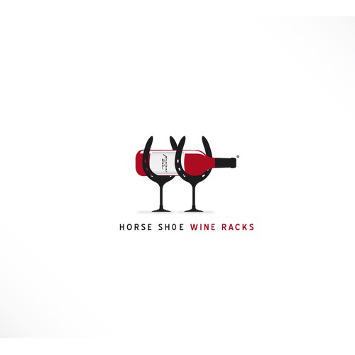 Logo Design for Horse Shoe Wine Racks