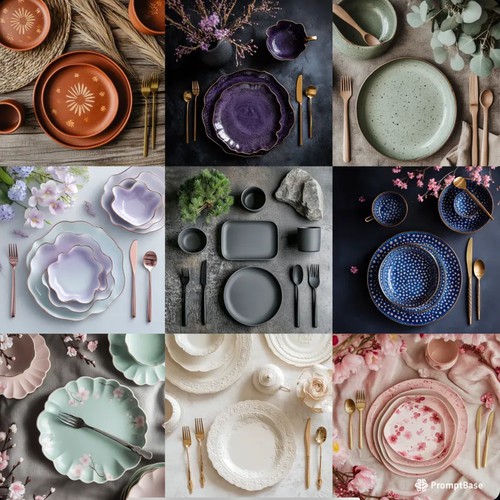 Mockup generation for dineware and ceramic plates