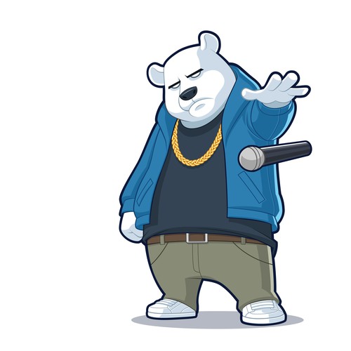 Polar Bear Dropping Microphone