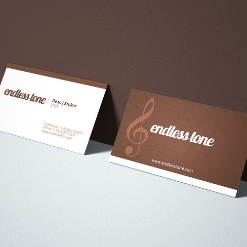 business card for Endless Tone